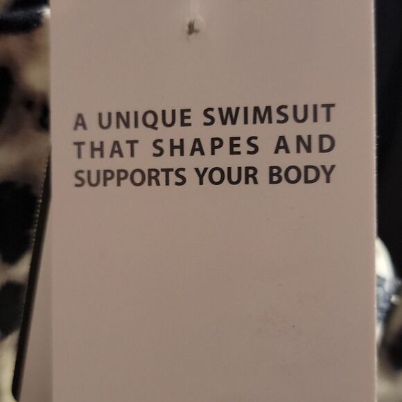 TrimShaper Women's Carmela leopard Underwire crossback one piece swimsuit size 8 - Picture 13 of 16